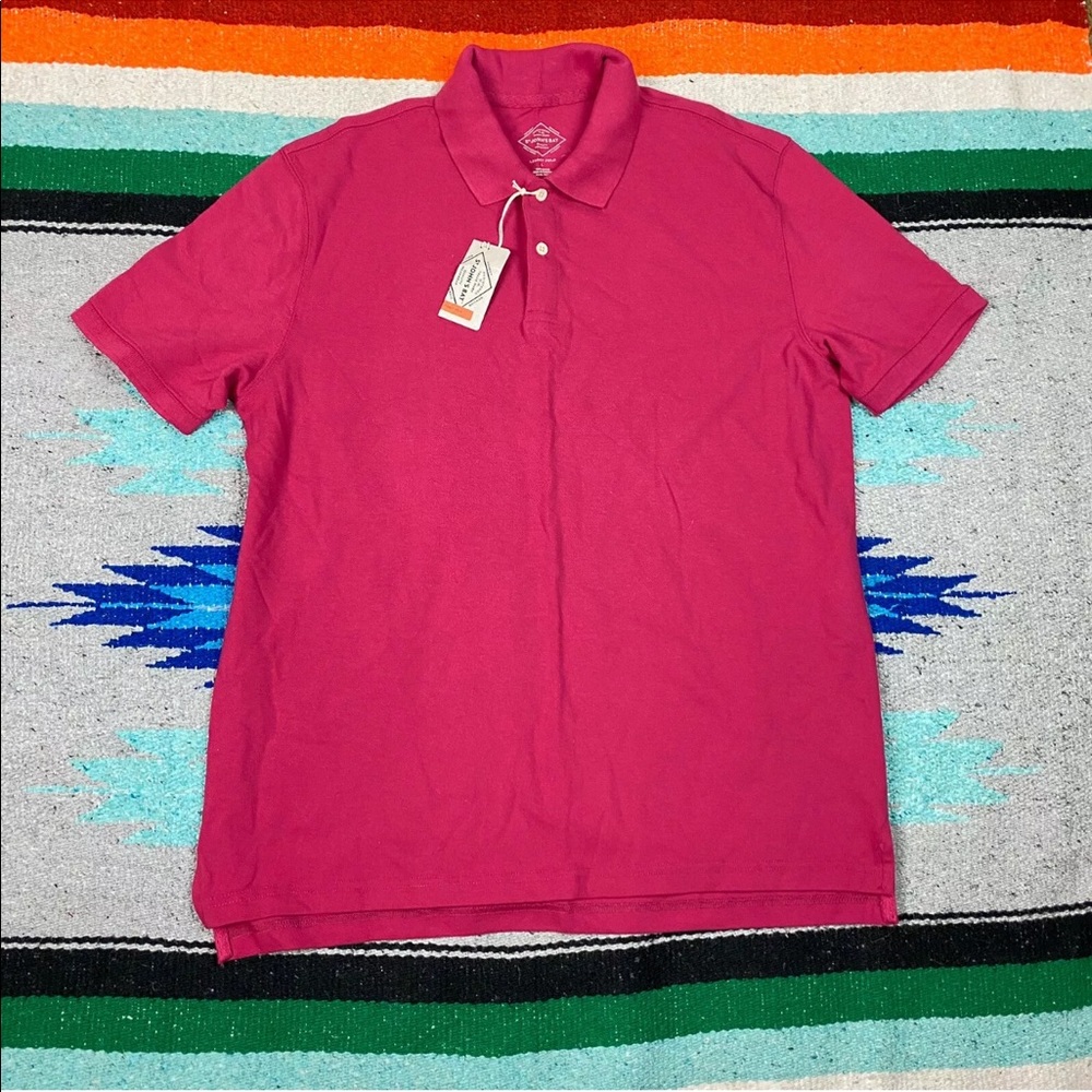 St. John’s Bay Legacy Polo Passion Rose Shirt L